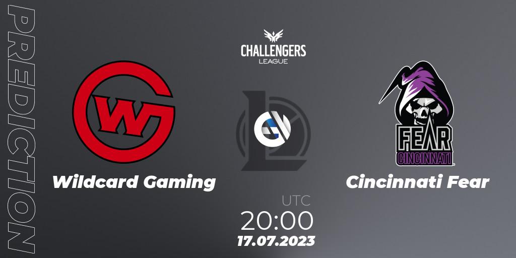 Prognoza Wildcard Gaming - Cincinnati Fear. 26.06.2023 at 20:00, LoL, North American Challengers League 2023 Summer - Group Stage