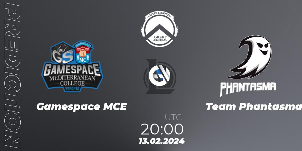 Prognoza Gamespace MCE - Team Phantasma. 13.02.2024 at 20:00, LoL, GLL Spring 2024