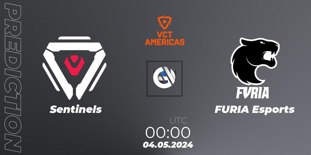 Prognoza Sentinels - FURIA Esports. 04.05.24, VALORANT, VALORANT Champions Tour 2024: Americas League - Stage 1 - Group Stage