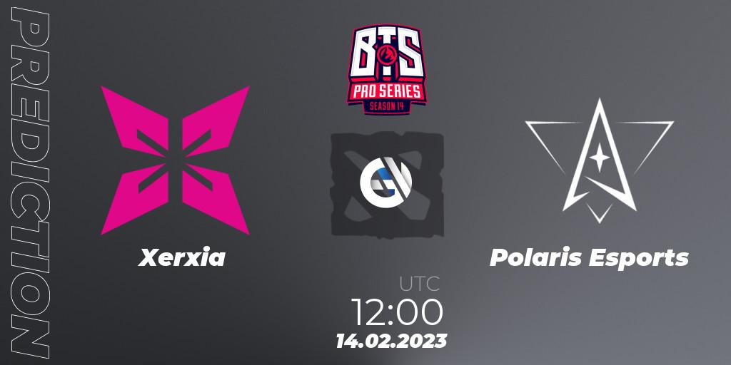 Prognoza Xerxia - Polaris Esports. 14.02.23, Dota 2, BTS Pro Series Season 14: Southeast Asia