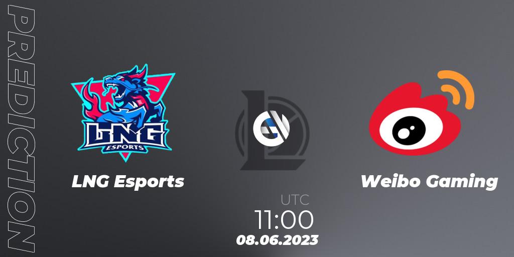 Prognoza LNG Esports - Weibo Gaming. 08.06.23, LoL, LPL Summer 2023 Regular Season