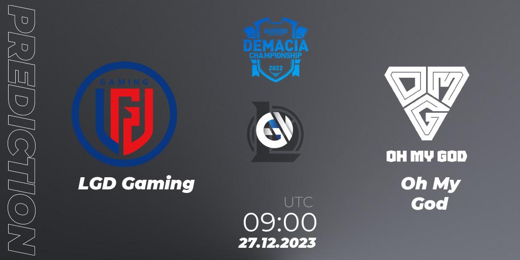 Prognoza LGD Gaming - Oh My God. 27.12.2023 at 09:00, LoL, Demacia Cup 2023 Group Stage