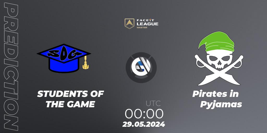 Prognoza STUDENTS OF THE GAME - Pirates in Pyjamas. 08.06.2024 at 00:00, Overwatch, FACEIT League Season 1 - NA Master Road to EWC