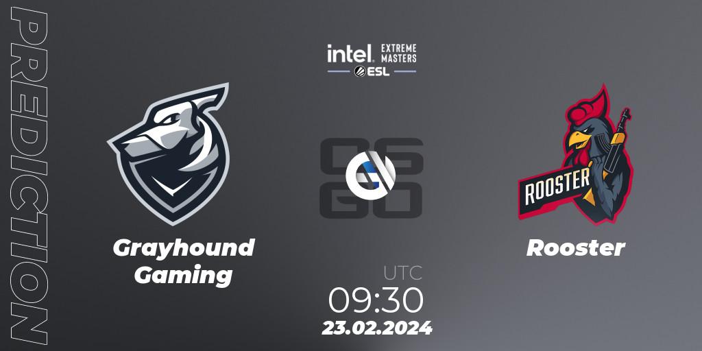 Prognoza Grayhound Gaming - Rooster. 23.02.24, CS2 (CS:GO), Intel Extreme Masters Dallas 2024: Oceanic Closed Qualifier