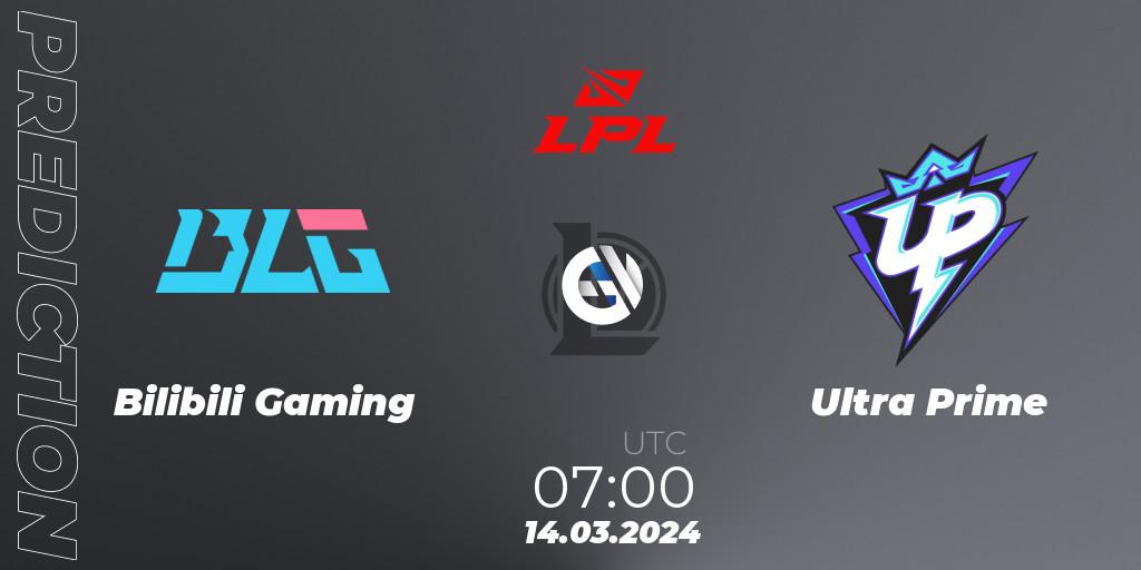 Prognoza Bilibili Gaming - Ultra Prime. 14.03.24, LoL, LPL Spring 2024 - Group Stage