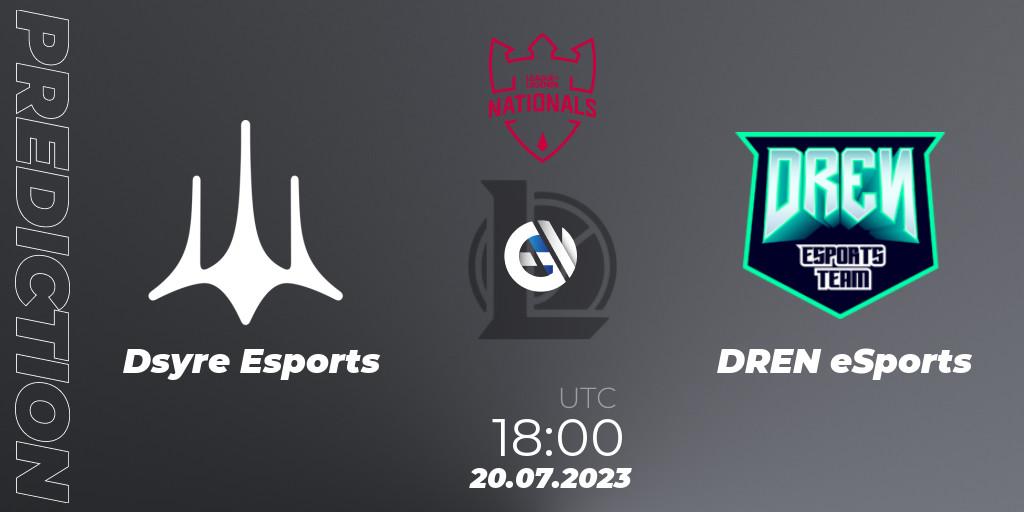 Prognoza Dsyre Esports - DREN eSports. 20.07.2023 at 18:00, LoL, PG Nationals Summer 2023