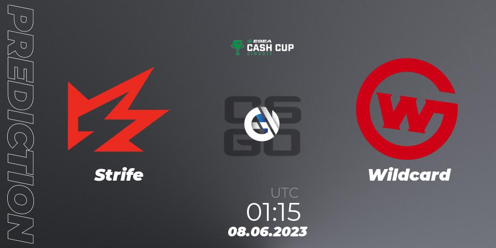 Prognoza Strife - Wildcard. 08.06.23, CS2 (CS:GO), ESEA Cash Cup Circuit Season 1 Finals