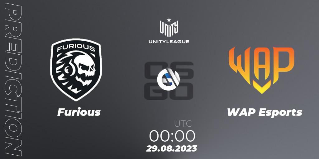 Prognoza Furious - WAP Esports. 29.08.2023 at 01:00, Counter-Strike (CS2), LVP Unity League Argentina 2023