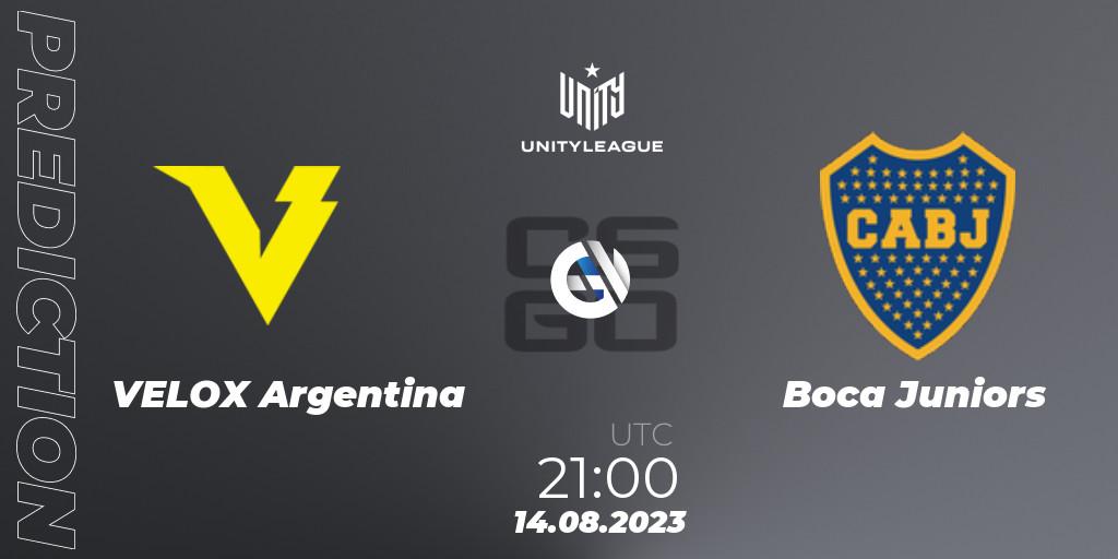 Prognoza VELOX Argentina - Boca Juniors. 14.08.2023 at 21:00, Counter-Strike (CS2), LVP Unity League Argentina 2023