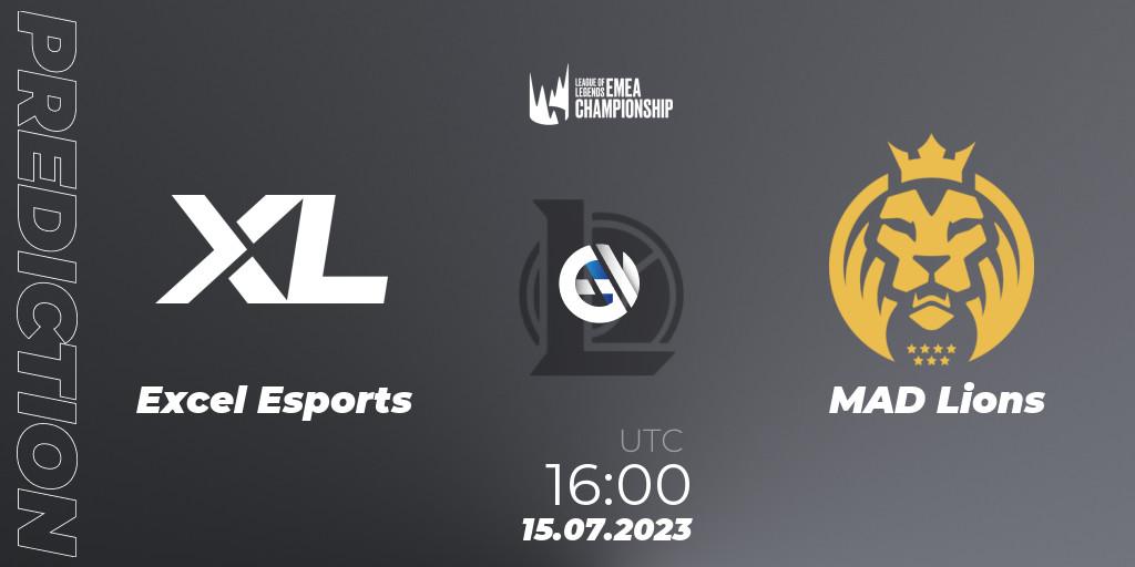 Prognoza Excel Esports - MAD Lions. 15.07.23, LoL, LEC Summer 2023 - Group Stage
