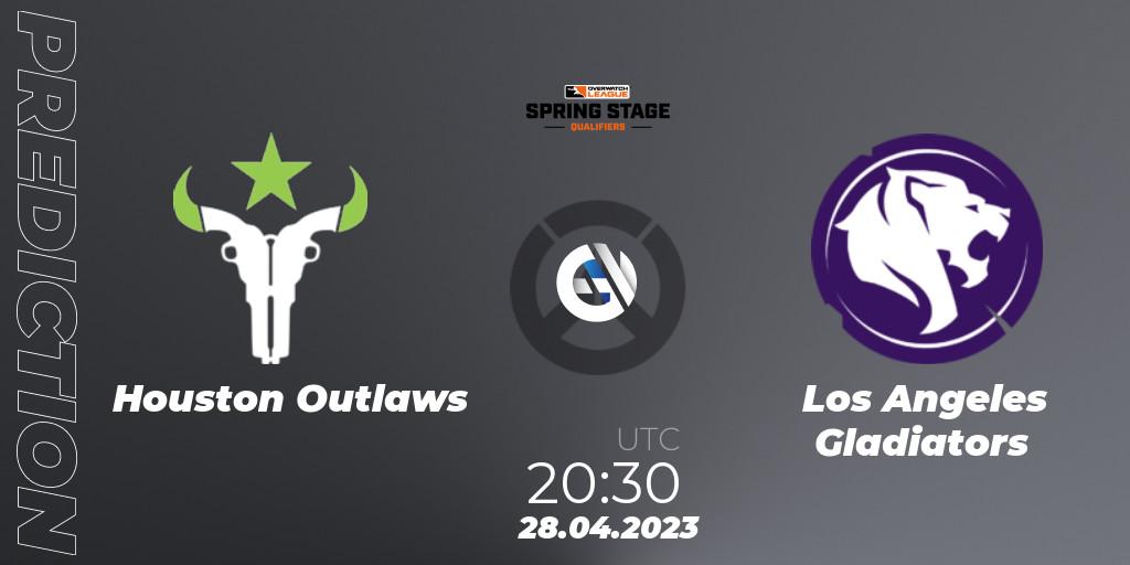 Prognoza Houston Outlaws - Los Angeles Gladiators. 28.04.2023 at 20:30, Overwatch, OWL Stage Qualifiers Spring 2023 West