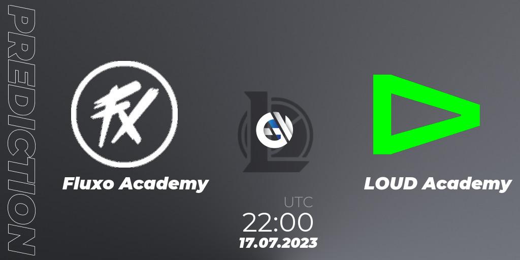 Prognoza Fluxo Academy - LOUD Academy. 17.07.2023 at 22:00, LoL, CBLOL Academy Split 2 2023 - Group Stage