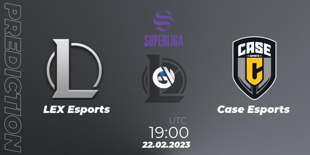 Prognoza LEX Esports - Case Esports. 22.02.2023 at 19:00, LoL, LVP Superliga 2nd Division Spring 2023 - Group Stage