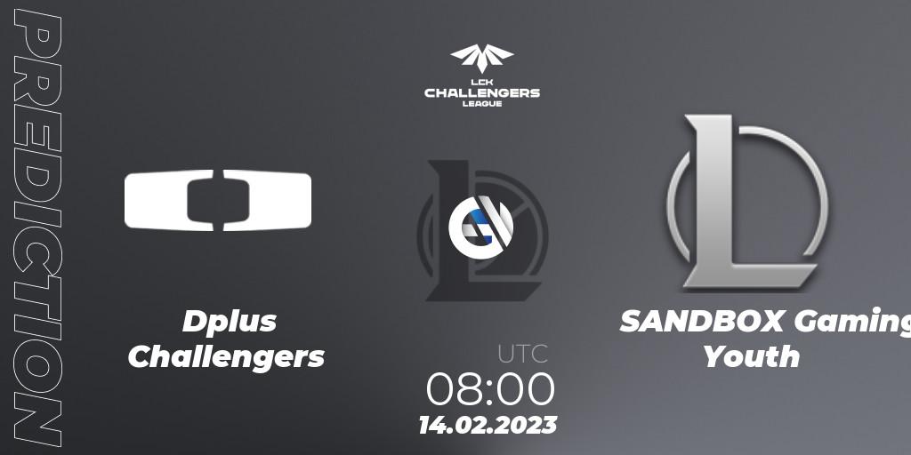 Prognoza Dplus Challengers - SANDBOX Gaming Youth. 14.02.2023 at 08:00, LoL, LCK Challengers League 2023 Spring