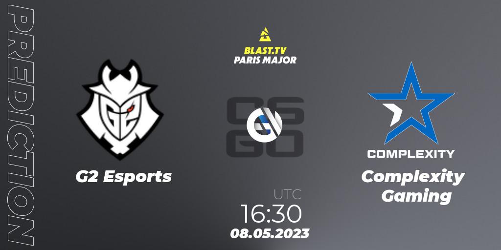 Prognoza G2 Esports - Complexity Gaming. 08.05.2023 at 16:00, Counter-Strike (CS2), BLAST Paris Major 2023 Challengers Stage