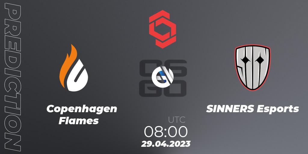 Prognoza Copenhagen Flames - SINNERS Esports. 29.04.23, CS2 (CS:GO), CCT Central Europe Series #6