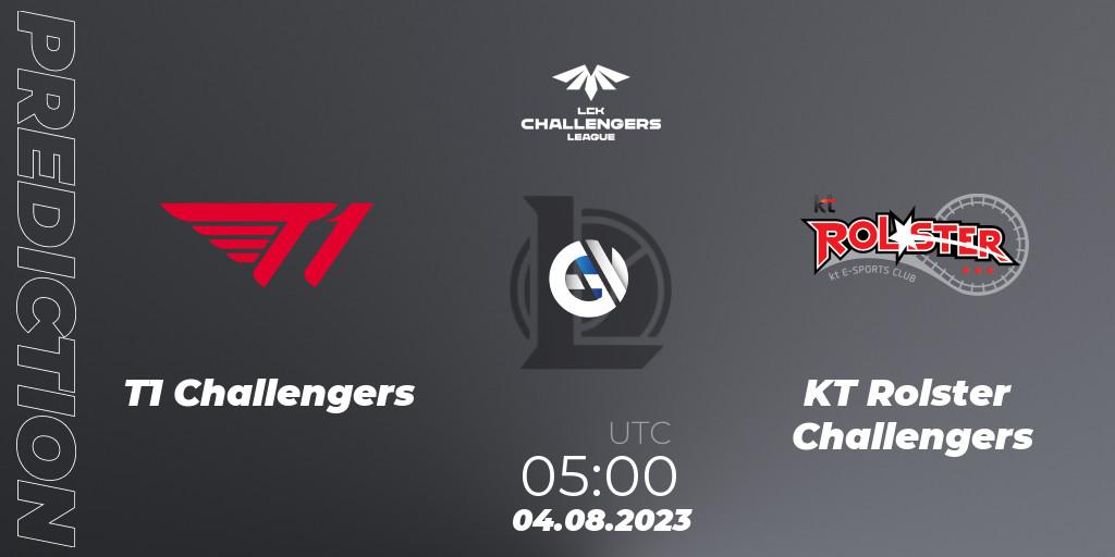 Prognoza T1 Challengers - KT Rolster Challengers. 04.08.23, LoL, LCK Challengers League 2023 Summer - Group Stage