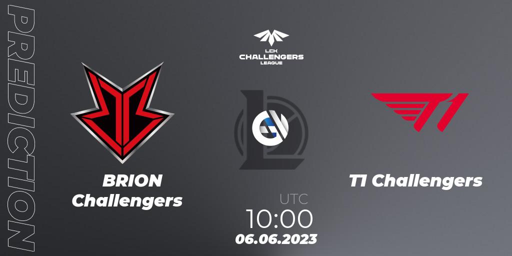 Prognoza BRION Challengers - T1 Challengers. 06.06.23, LoL, LCK Challengers League 2023 Summer - Group Stage