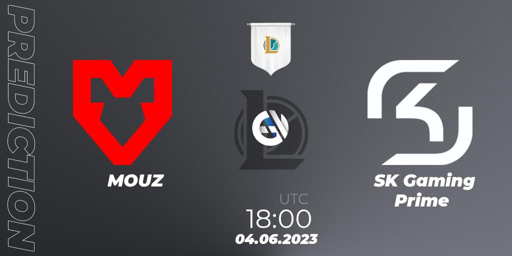Prognoza MOUZ - SK Gaming Prime. 04.06.23, LoL, Prime League Summer 2023 - Group Stage