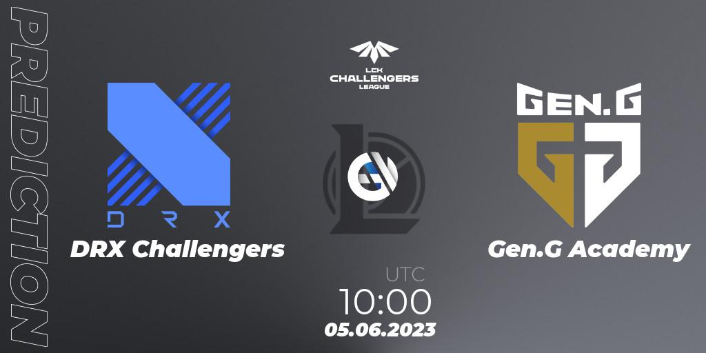 Prognoza DRX Challengers - Gen.G Academy. 05.06.23, LoL, LCK Challengers League 2023 Summer - Group Stage
