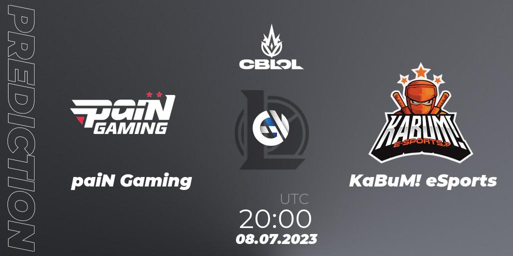 Prognoza paiN Gaming - KaBuM! eSports. 08.07.23, LoL, CBLOL Split 2 2023 Regular Season