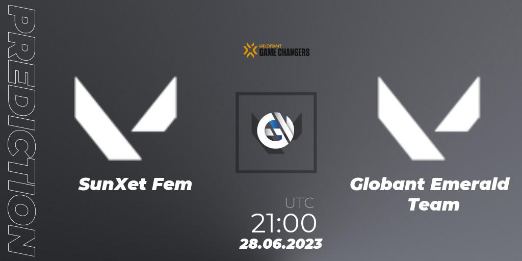 Prognoza SunXet Fem - Globant Emerald Team. 28.06.2023 at 21:00, VALORANT, VCT 2023: Game Changers Latin America South