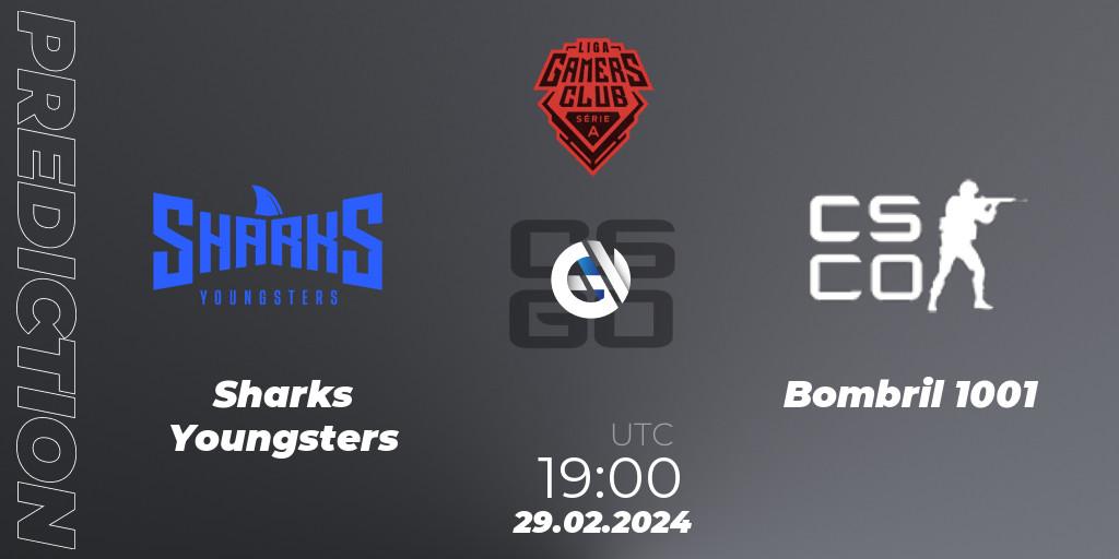 Prognoza Sharks Youngsters - Bombril 1001. 29.02.24, CS2 (CS:GO), Gamers Club Liga Série A: February 2024