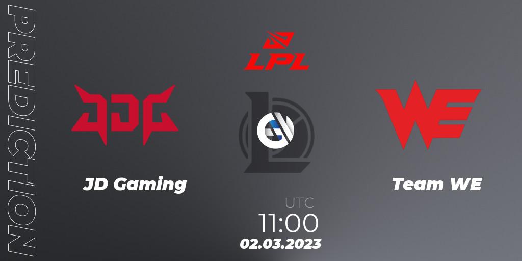 Prognoza JD Gaming - Team WE. 02.03.2023 at 12:00, LoL, LPL Spring 2023 - Group Stage
