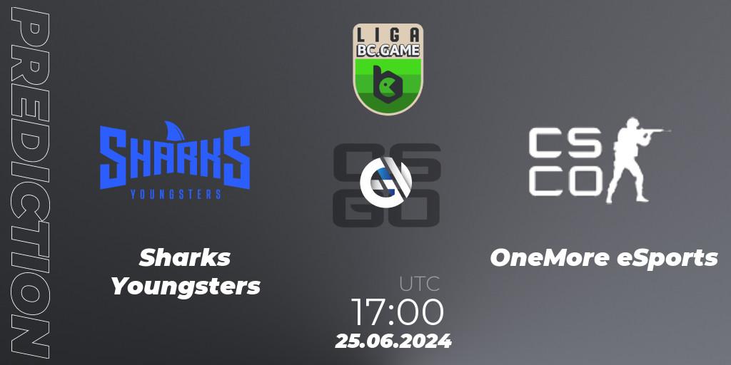 Prognoza Sharks Youngsters - OneMore eSports. 25.06.2024 at 17:00, Counter-Strike (CS2), Dust2 Brasil Liga Season 3: Division 2