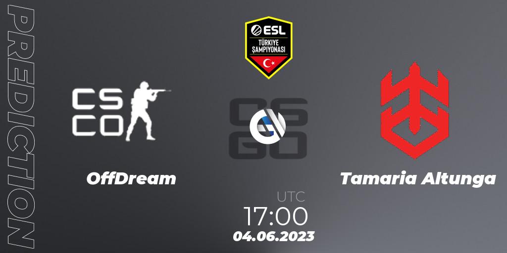 Prognoza OffDream - Tamaria Altunga. 04.06.2023 at 17:00, Counter-Strike (CS2), ESL Turkey Championship Season 12