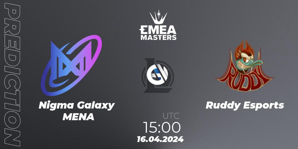 Prognoza Nigma Galaxy MENA - Ruddy Esports. 16.04.24, LoL, EMEA Masters Spring 2024 - Play-In