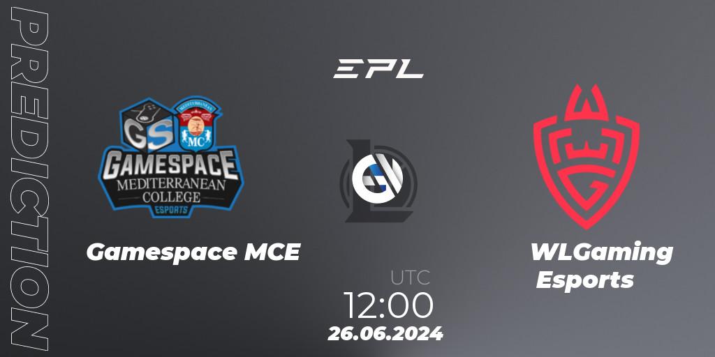 Prognoza Gamespace MCE - WLGaming Esports. 26.06.2024 at 12:00, LoL, European Pro League: Season 2