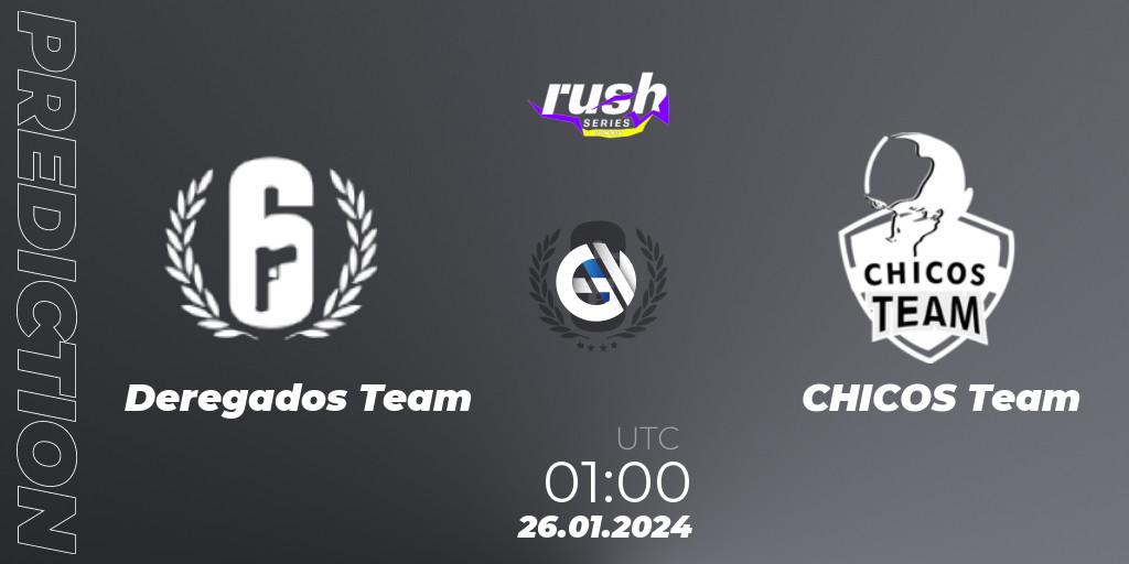 Prognoza Deregados Team - CHICOS Team. 27.01.2024 at 01:00, Rainbow Six, RUSH SERIES Summer
