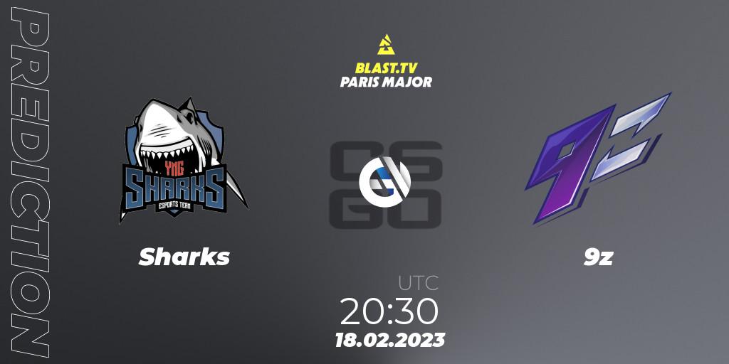 Prognoza Sharks - 9z. 18.02.2023 at 20:30, Counter-Strike (CS2), BLAST.tv Paris Major 2023 South America RMR Closed Qualifier