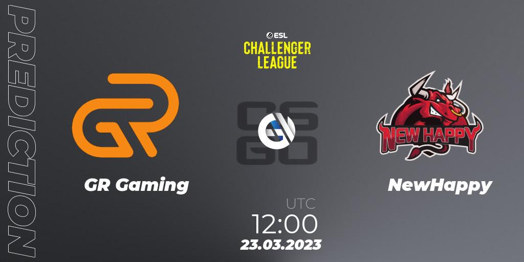 Prognoza GR Gaming - NewHappy. 23.03.23, CS2 (CS:GO), ESL Challenger League Season 44: Asia-Pacific