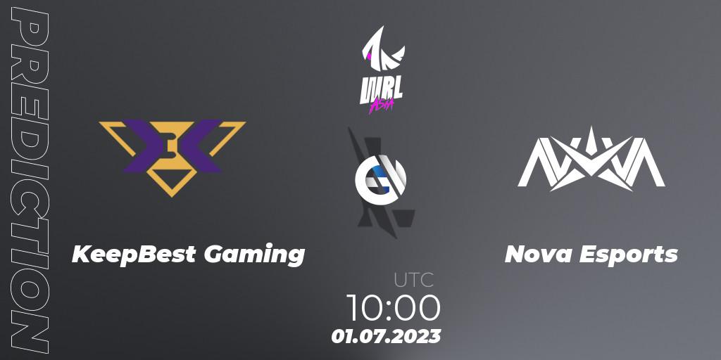 Prognoza KeepBest Gaming - Nova Esports. 01.07.2023 at 10:00, Wild Rift, WRL Asia 2023 - Season 1 - Playoffs