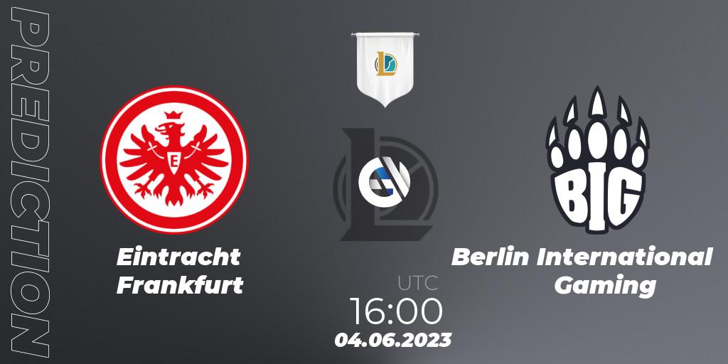 Prognoza Eintracht Frankfurt - Berlin International Gaming. 04.06.23, LoL, Prime League Summer 2023 - Group Stage