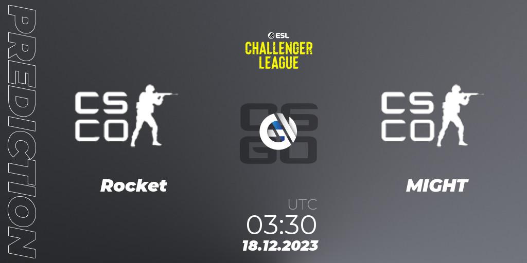 Prognoza Rocket - MIGHT. 18.12.2023 at 03:30, Counter-Strike (CS2), ESL Challenger League Season 46 Relegation: North America