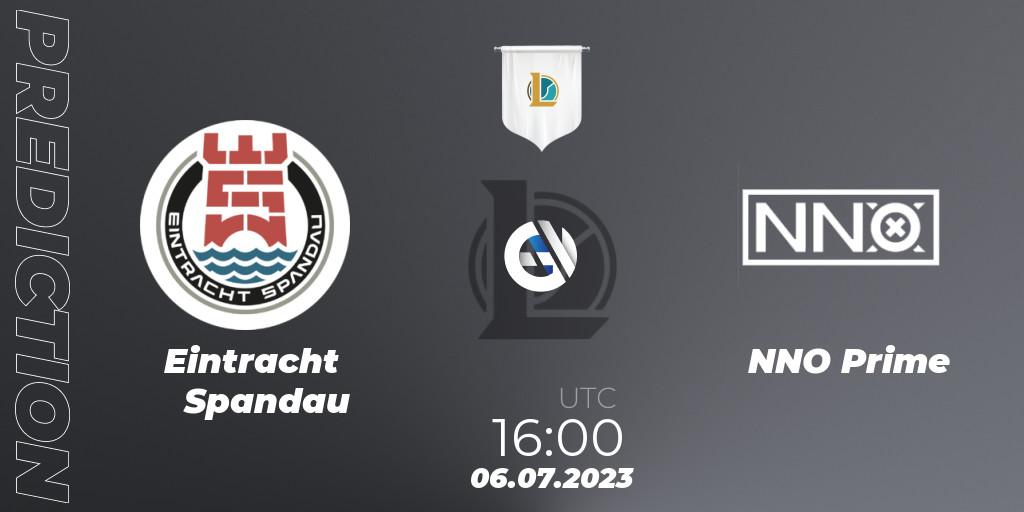 Prognoza Eintracht Spandau - NNO Prime. 06.07.23, LoL, Prime League Summer 2023 - Group Stage