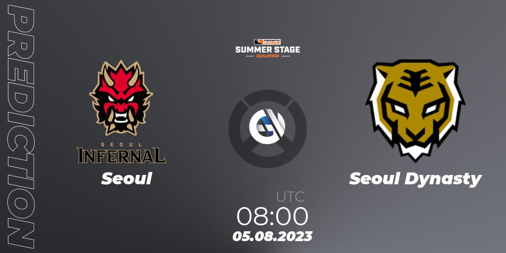 Prognoza Seoul - Seoul Dynasty. 05.08.23, Overwatch, Overwatch League 2023 - Summer Stage Qualifiers