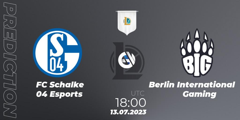 Prognoza FC Schalke 04 Esports - Berlin International Gaming. 13.07.23, LoL, Prime League Summer 2023 - Group Stage