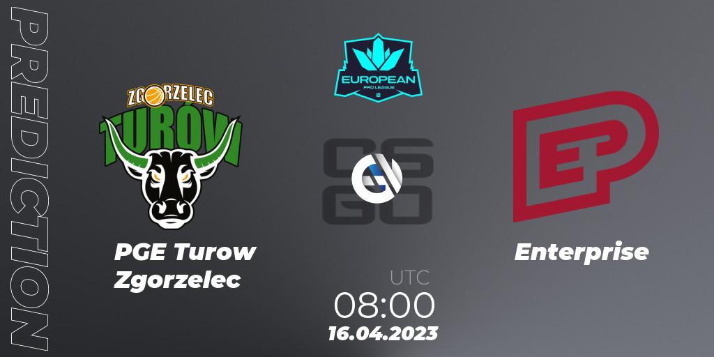 Prognoza PGE Turow Zgorzelec - Enterprise. 17.04.2023 at 08:00, Counter-Strike (CS2), European Pro League Season 7