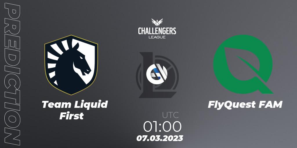 Prognoza Team Liquid First - FlyQuest FAM. 07.03.2023 at 01:00, LoL, NACL 2023 Spring - Group Stage