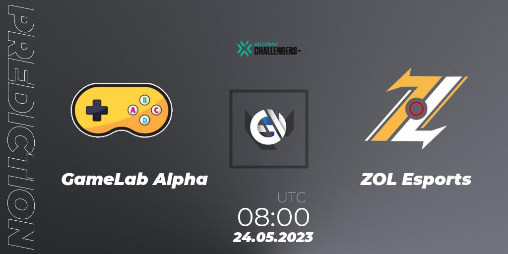 Prognoza GameLab Alpha - ZOL Esports. 24.05.23, VALORANT, VCL Philippines: Split 2 2023 Playoffs