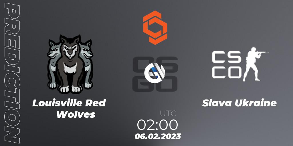 Prognoza Louisville Red Wolves - Slava Ukraine. 06.02.23, CS2 (CS:GO), CCT North America Series #3