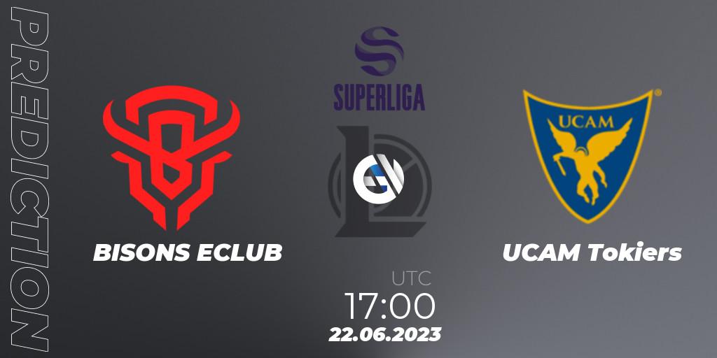 Prognoza BISONS ECLUB - UCAM Esports Club. 22.06.2023 at 16:00, LoL, Superliga Summer 2023 - Group Stage