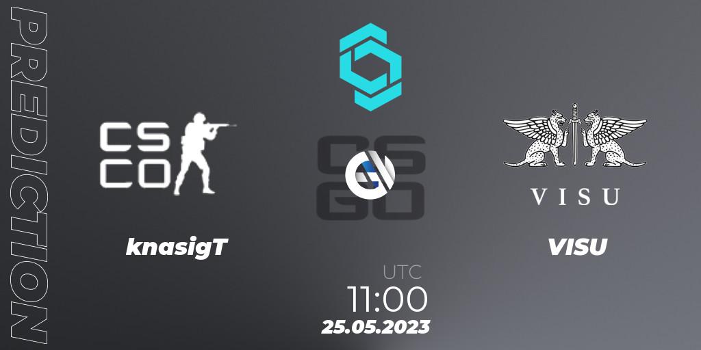 Prognoza knasigT - VISU. 25.05.2023 at 11:00, Counter-Strike (CS2), CCT North Europe Series 5 Closed Qualifier
