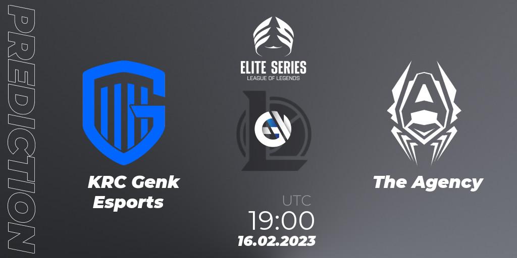 Prognoza KRC Genk Esports - The Agency. 16.02.23, LoL, Elite Series Spring 2023 - Group Stage