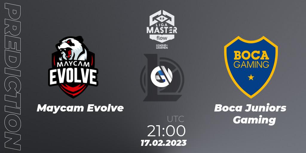 Prognoza Maycam Evolve - Boca Juniors Gaming. 17.02.23, LoL, Liga Master Opening 2023 - Group Stage