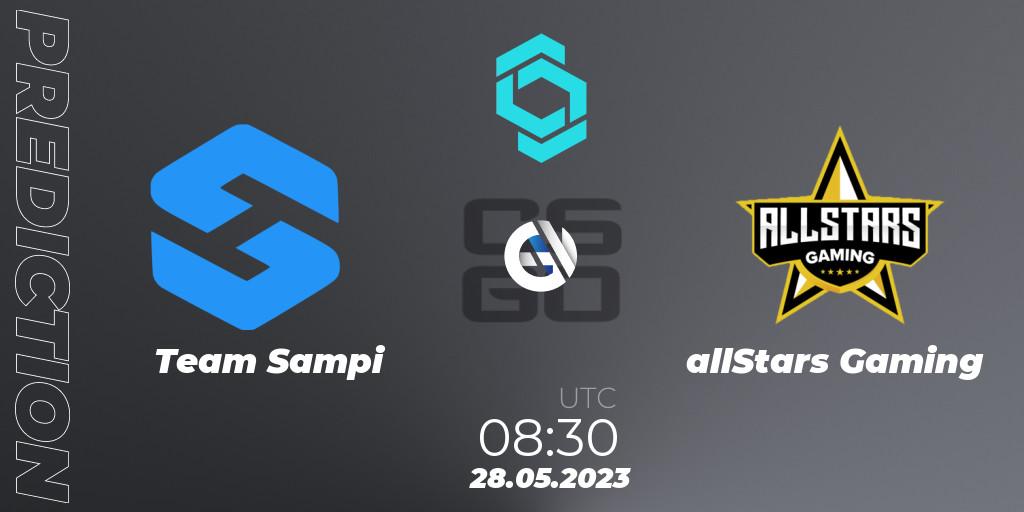 Prognoza Team Sampi - allStars Gaming. 28.05.2023 at 08:30, Counter-Strike (CS2), CCT North Europe Series 5 Closed Qualifier